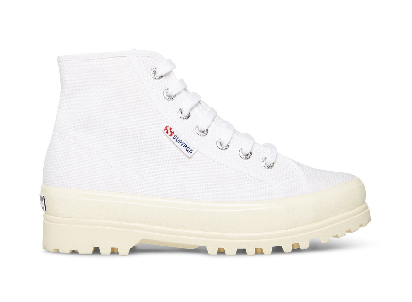 Botas Superga Mujer Blancas - 2341 Alpina Shiny Gum - 518793KFQ